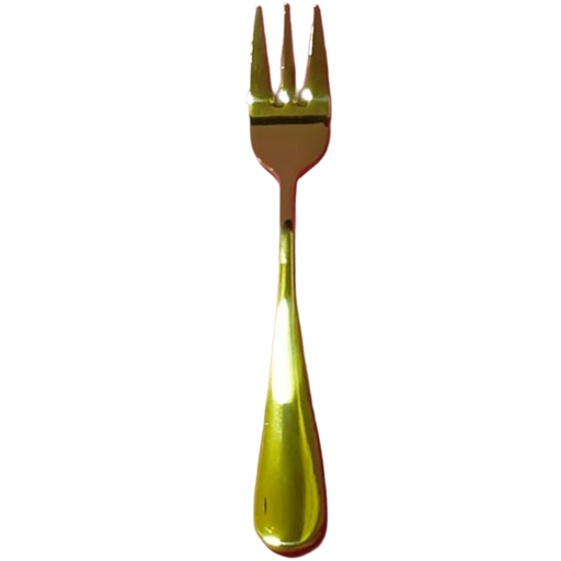[1039259] G1810-9 CAKE / TEA FORK GOLD 18/10
