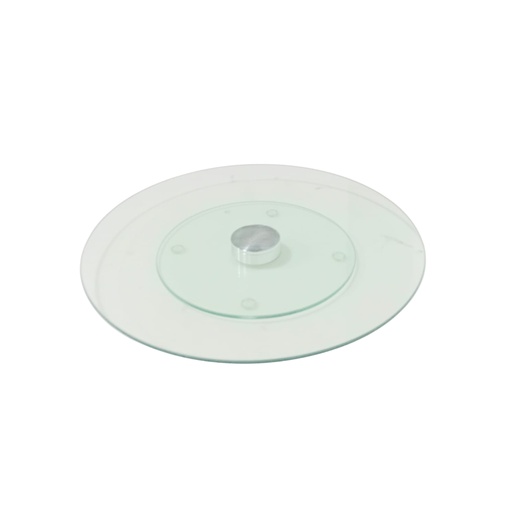 [1040755] GLS CAKE TURNING TRAY 25CM TR-71