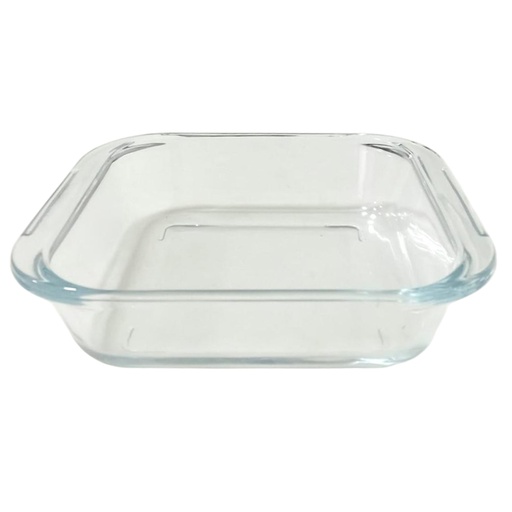 [1041720] WS1635 GE3671 GLASS DISH 0.9L (LENGTH 19.3CM WIDTH 16.5CM HEIGHT 4.5CM)