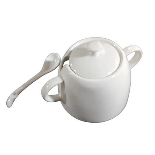 [1042334] 5517-42 M4419 CERAMIC SUGAR POT & SPOON