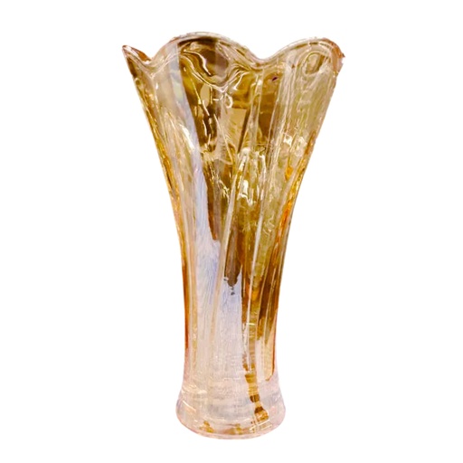 [1042402] DSHP128-2B/L1HA-GOLD GLASS VASE