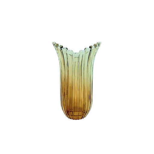 [1042448] DSHP2026HA/L1-GOLD GLASS VASE