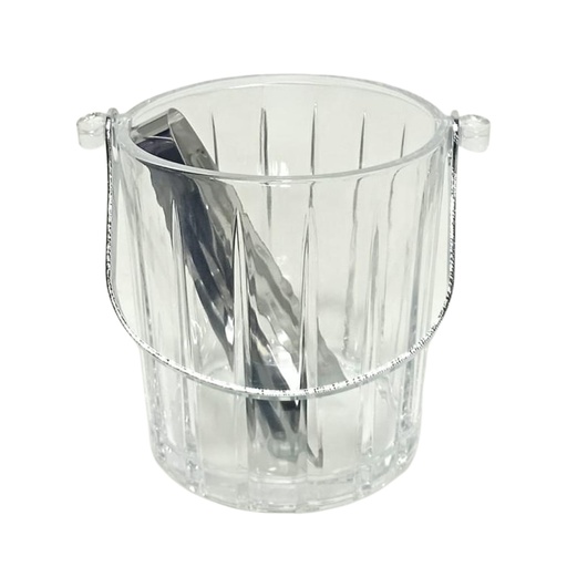 [1043342] TBT001G/L1 GLASS ICE BUCKET WITH TONG