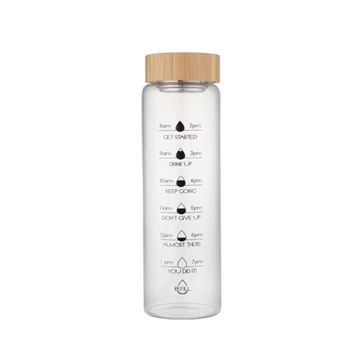 [1043658] 1156-19 GLASS WATER BOTTLE 1000ML