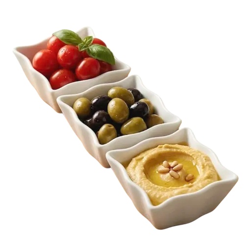 [1043693] 0071-1A CERAMIC SNACK BOWL 3PCS