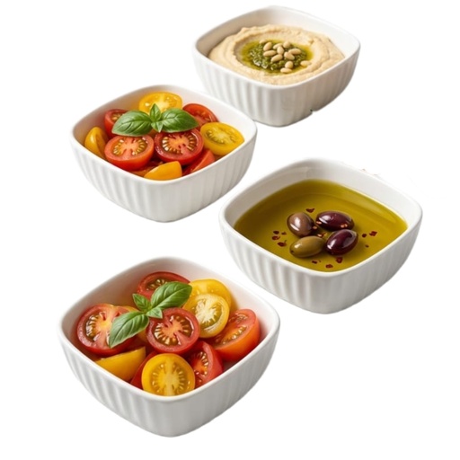 [1043694] 0071-1B CERAMIC SNACK BOWL 3PCS