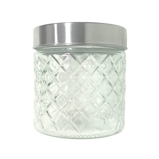 [1043857] 1156-51 GLASS STORAGE JAR 700ML (HEIGHT 11.5CM DIAMETER 10CM)