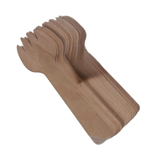 [1043916] WOODEN FORK SM 12PCS