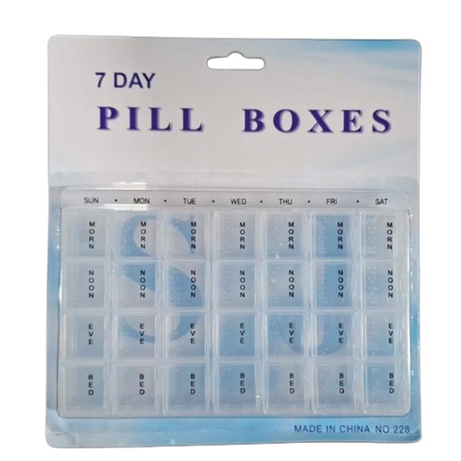[1043953] 0056-39 MEDICINE PILL BOXES